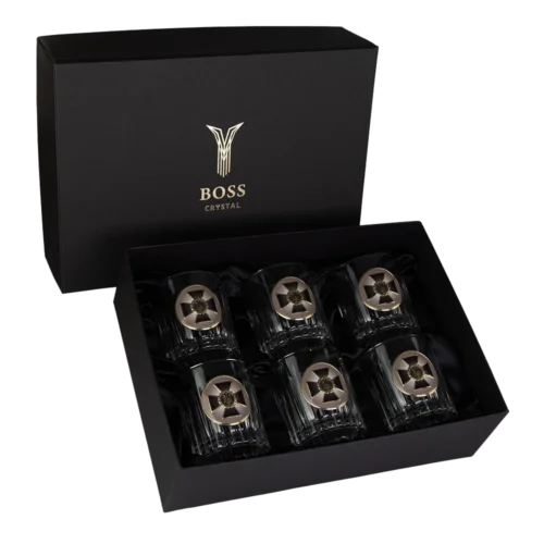 Набор для виски СЛУЖБА БЕЗОПАСНОСТИ 6 бокалов, хрусталь