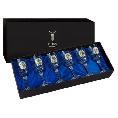Набор для вина КОЗАКИ, 6 бокалов, хрусталь